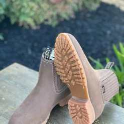 Guadalajara Western Wear Original Michel Charro Nobuk Taupe Industrial Sole Botines Men