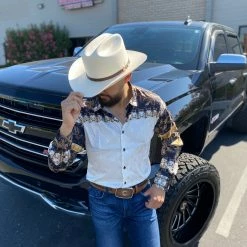 Guadalajara Western Wear Platini Men's Exclusive Print Shirt - FPL7077