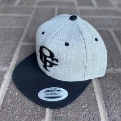 Guadalajara Western Wear Cowboy Fresh Flat Brim Snapback Grey/Black Brim W/ Black Logo Accessories