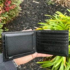 Guadalajara Western Wear Ariat Mens Black/ Silver Removable Pass Case Wallet Accessories