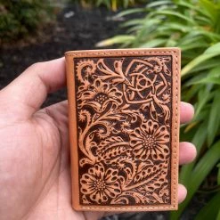 Guadalajara Western Wear Accessories Ariat Mens Honey Flower Tri-Fold Wallet