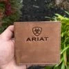 Guadalajara Western Wear Ariat Mens Camel Suede Bi Fold Wallet Accessories 1 Guadalajara Western Wear Ariat Mens Camel Suede Bi Fold Wallet Accessories
