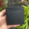 Guadalajara Western Wear Ariat Mens Black Suede Bi-Fold Wallet Accessories