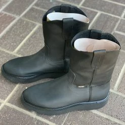 Guadalajara Western Wear Original Michel Boots Men's Pull On Work Boot Black Soft Toe