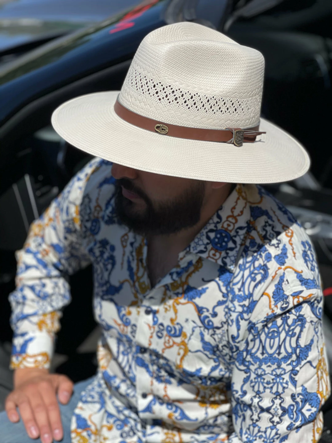 Guadalajara Western Wear Men Terenzio Royal Palm Straw Hat 3 Guadalajara Western Wear Men Terenzio Royal Palm Straw Hat