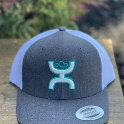 Guadalajara Western Wear Hooey Sterling Teal/Grey Cap Accessories