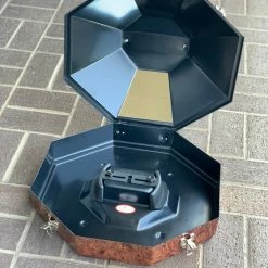 Guadalajara Western Wear Boot & Hat Care Exclusive Brown Wood HydroDipped Hat Carrying Case