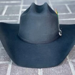 Guadalajara Western Wear Men Tombstone 20x Roper Black/Negro