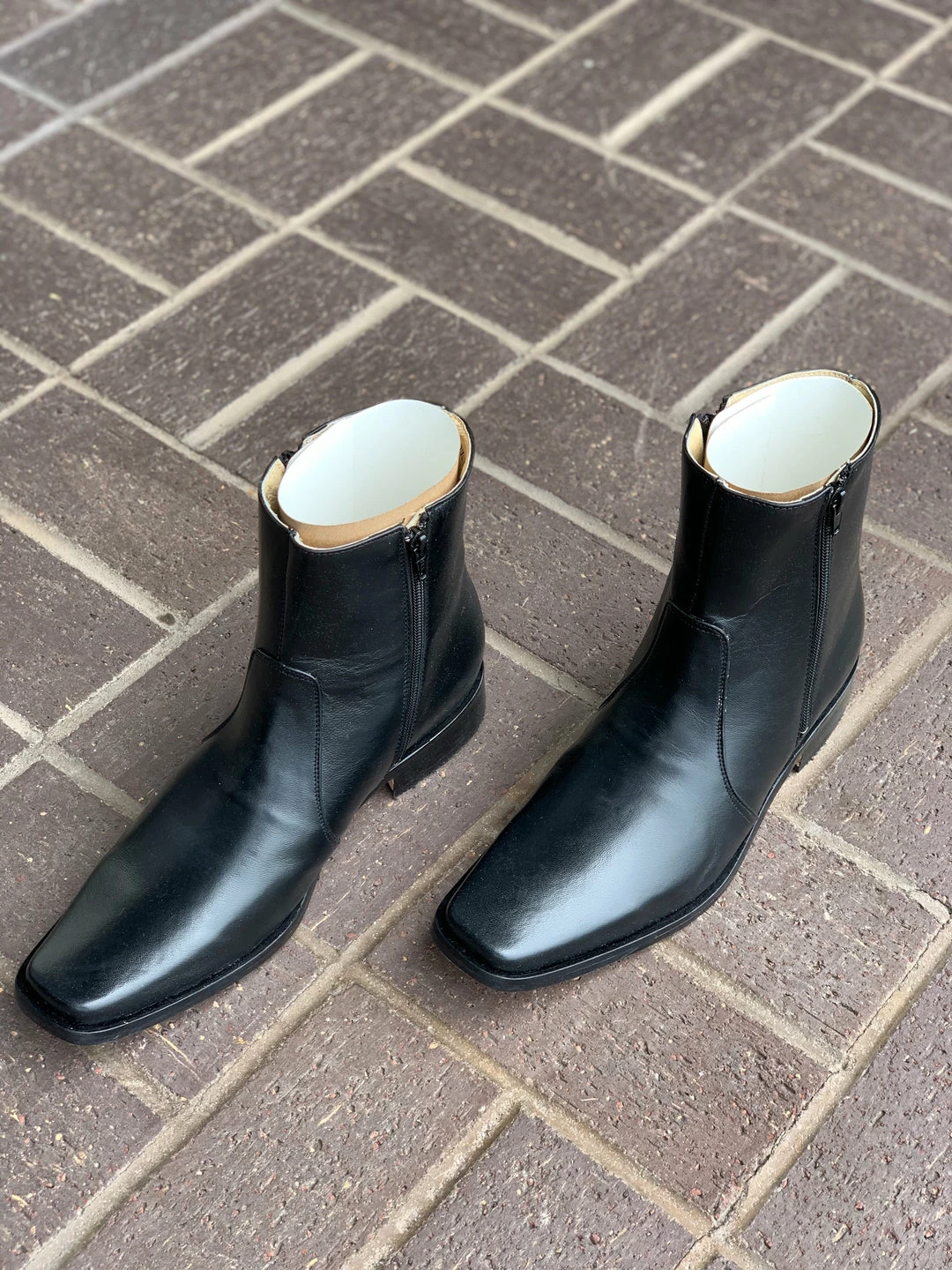 Guadalajara Western Wear El Besserro Double Zipper Black European Square Toe Ankle Boot Men 4 Guadalajara Western Wear El Besserro Double Zipper Black European Square Toe Ankle Boot Men