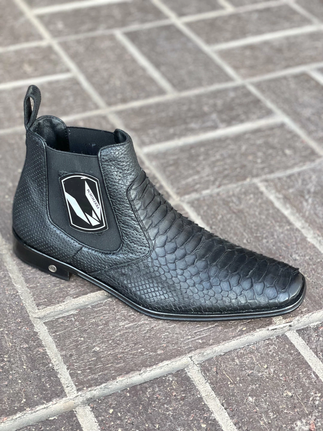 Cuadra Men Vestigium Black Python Chelsea Boot 6 Cuadra Men Vestigium Black Python Chelsea Boot
