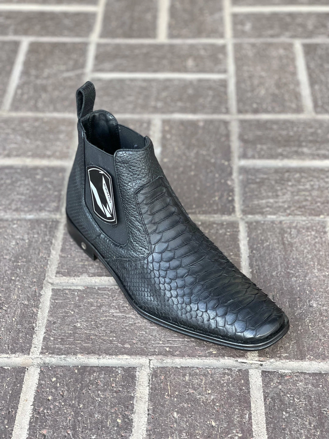 Cuadra Men Vestigium Black Python Chelsea Boot 7 Cuadra Men Vestigium Black Python Chelsea Boot