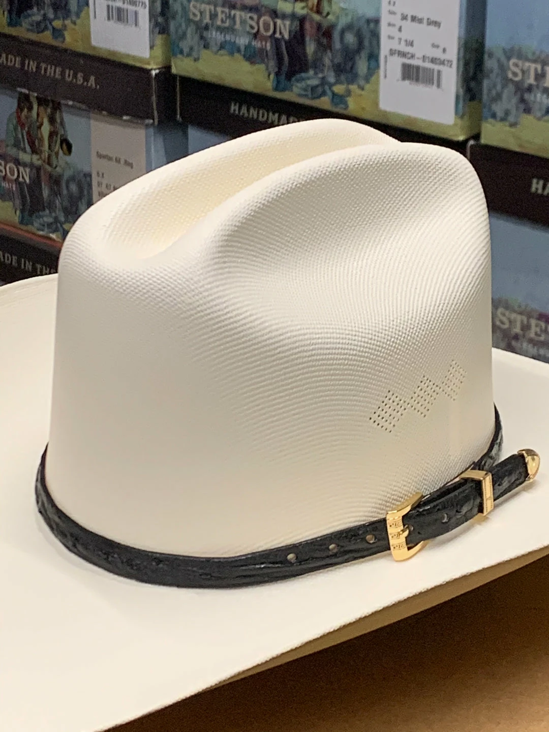 Guadalajara Western Wear Men Tombstone 1000x Johnson (Copa Alta) With Genuine Black Ostrich Leather Band 4 Guadalajara Western Wear Men Tombstone 1000x Johnson (Copa Alta) With Genuine Black Ostrich Leather Band