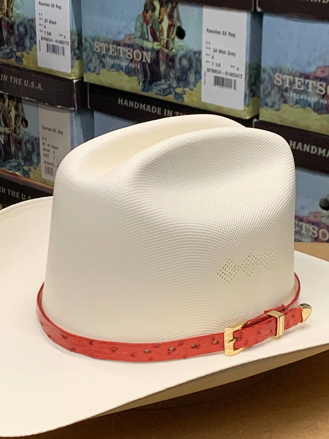 Guadalajara Western Wear Men Tombstone 1000x Johnson (Copa Alta) With Genuine Red Ostrich Leather Band 4 Guadalajara Western Wear Men Tombstone 1000x Johnson (Copa Alta) With Genuine Red Ostrich Leather Band