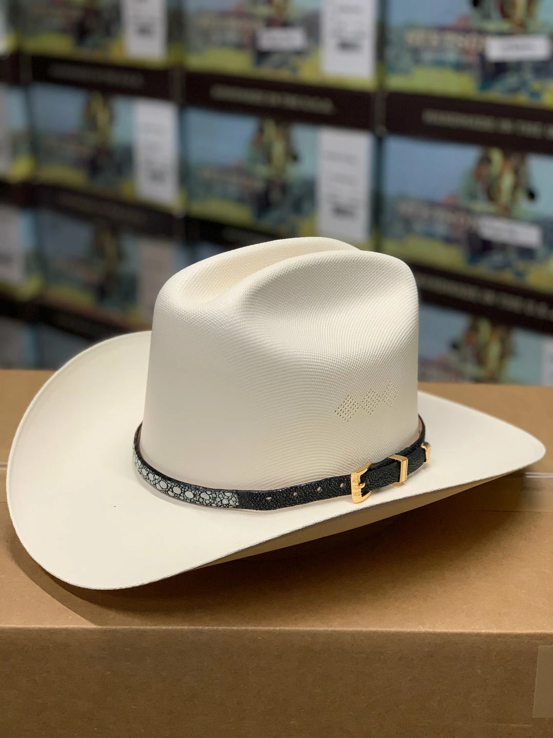 Guadalajara Western Wear Tombstone 1000x Johnson (Copa Alta) With Genuine Black Stingray Leather Band Men 3 Guadalajara Western Wear Tombstone 1000x Johnson (Copa Alta) With Genuine Black Stingray Leather Band Men