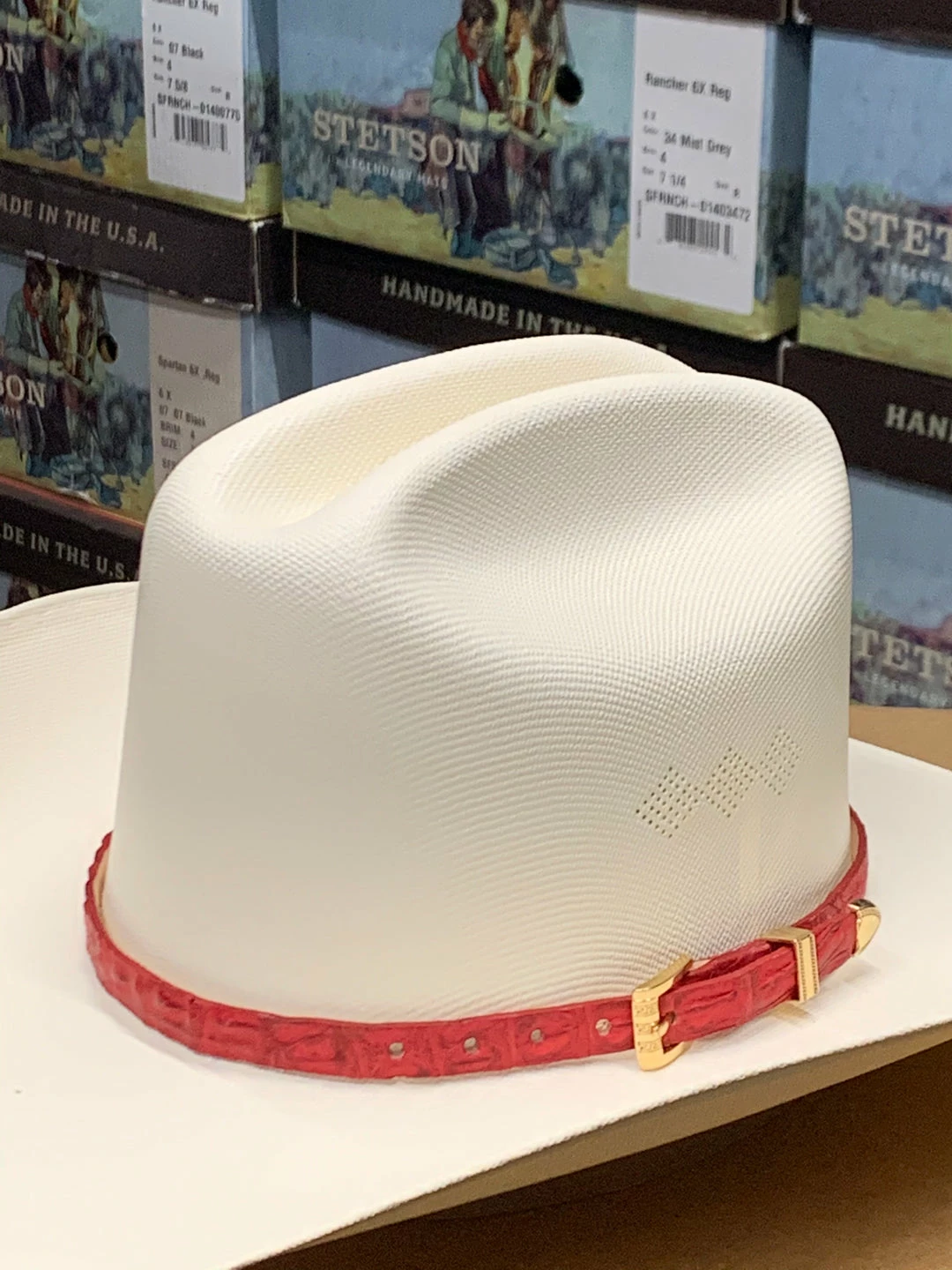 Guadalajara Western Wear Tombstone 1000x Johnson (Copa Chica) Toquilla Caiman Rojo Men 6 Guadalajara Western Wear Tombstone 1000x Johnson (Copa Chica) Toquilla Caiman Rojo Men