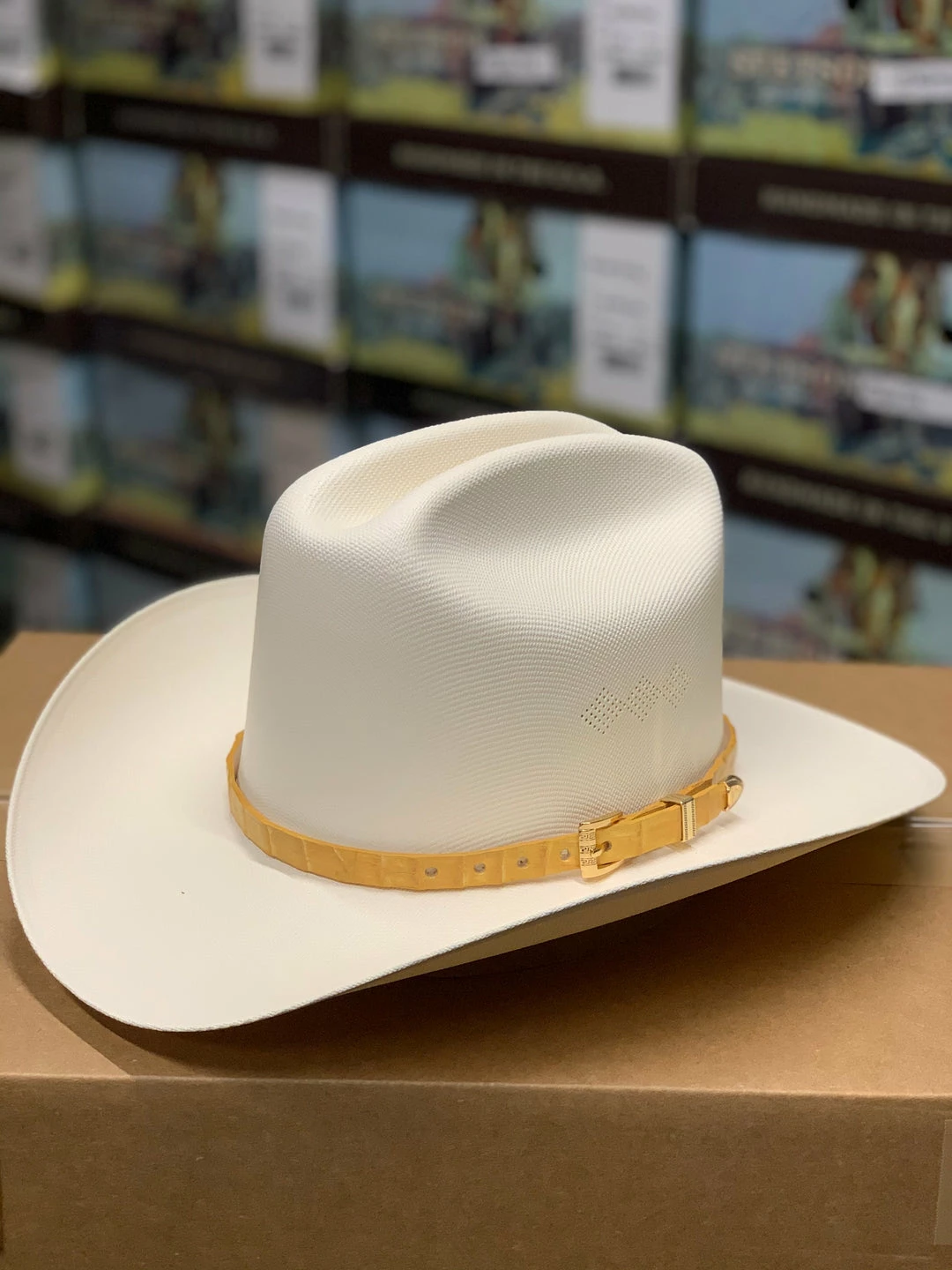 Guadalajara Western Wear Men Tombstone 1000x Johnson (Copa Alta) With Genuine Buttercup Caiman Leather Band 3 Guadalajara Western Wear Men Tombstone 1000x Johnson (Copa Alta) With Genuine Buttercup Caiman Leather Band