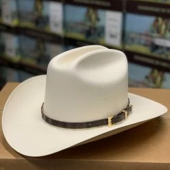 Guadalajara Western Wear Men Tombstone 1000x Johnson (Copa Alta) With Dark Brown Caiman Leather Band