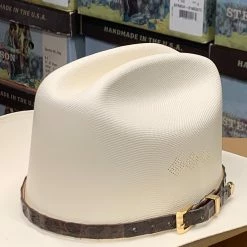 Guadalajara Western Wear Men Tombstone 1000x Johnson (Copa Alta) With Dark Brown Caiman Leather Band