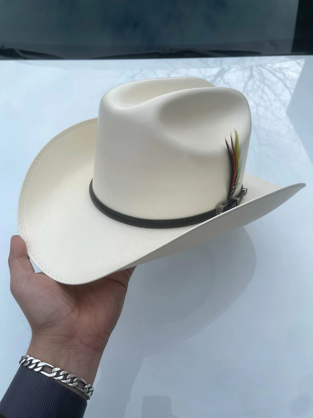 Guadalajara Western Wear Men Cuernos Chuecos 300x Milano With Caiman Hat Band (Exclusive) 4 Guadalajara Western Wear Men Cuernos Chuecos 300x Milano With Caiman Hat Band (Exclusive)