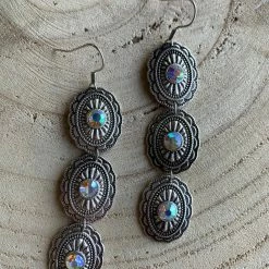 Guadalajara Western Wear Shiny Silver Droplets Women