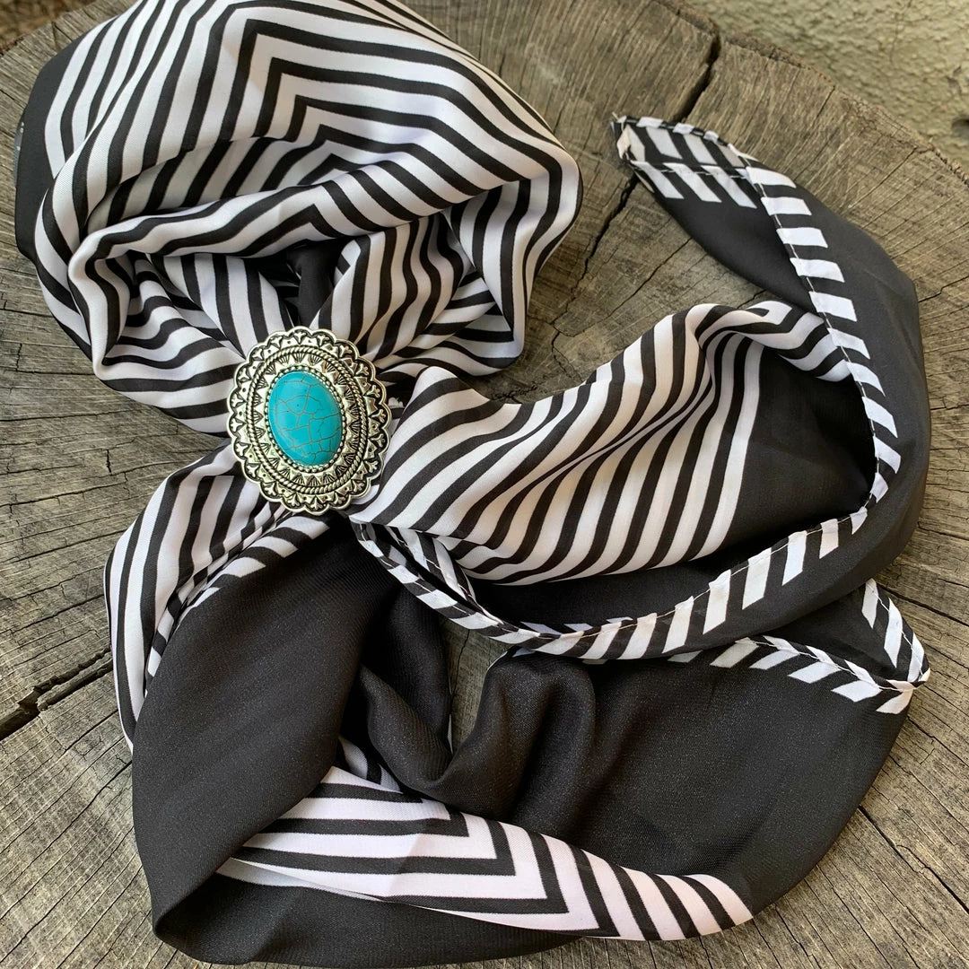 Guadalajara Western Wear Accessories Black And White Print 3 Guadalajara Western Wear Accessories Black And White Print