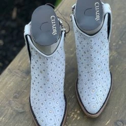 Guadalajara Western Wear Cuadra Barcelona Blanco Leather White Ankle Boot