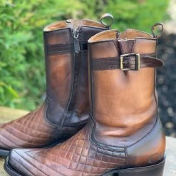 Cuadra Acanalado Dubai Toe Leather Ankle Boot