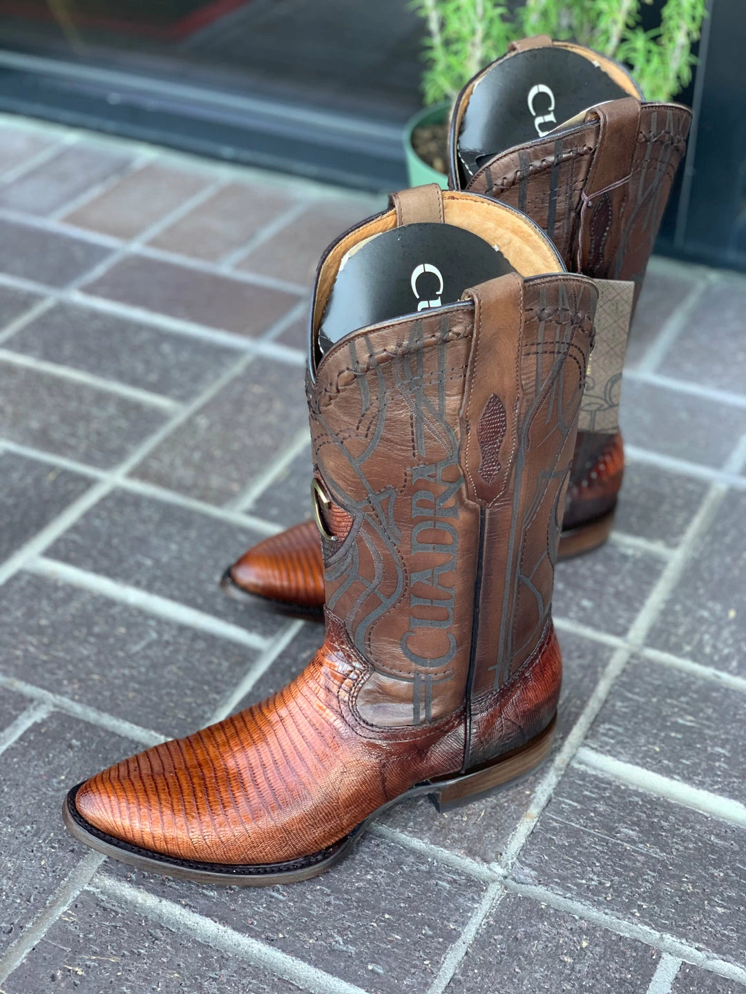 Guadalajara Western Wear Men Cuadra Antique Honey Lizard Semi Oval Toe Cowboy Boots 7 Guadalajara Western Wear Men Cuadra Antique Honey Lizard Semi Oval Toe Cowboy Boots