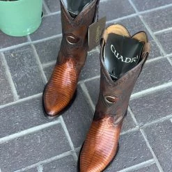 Guadalajara Western Wear Men Cuadra Antique Honey Lizard Semi Oval Toe Cowboy Boots 11 Guadalajara Western Wear Men Cuadra Antique Honey Lizard Semi Oval Toe Cowboy Boots