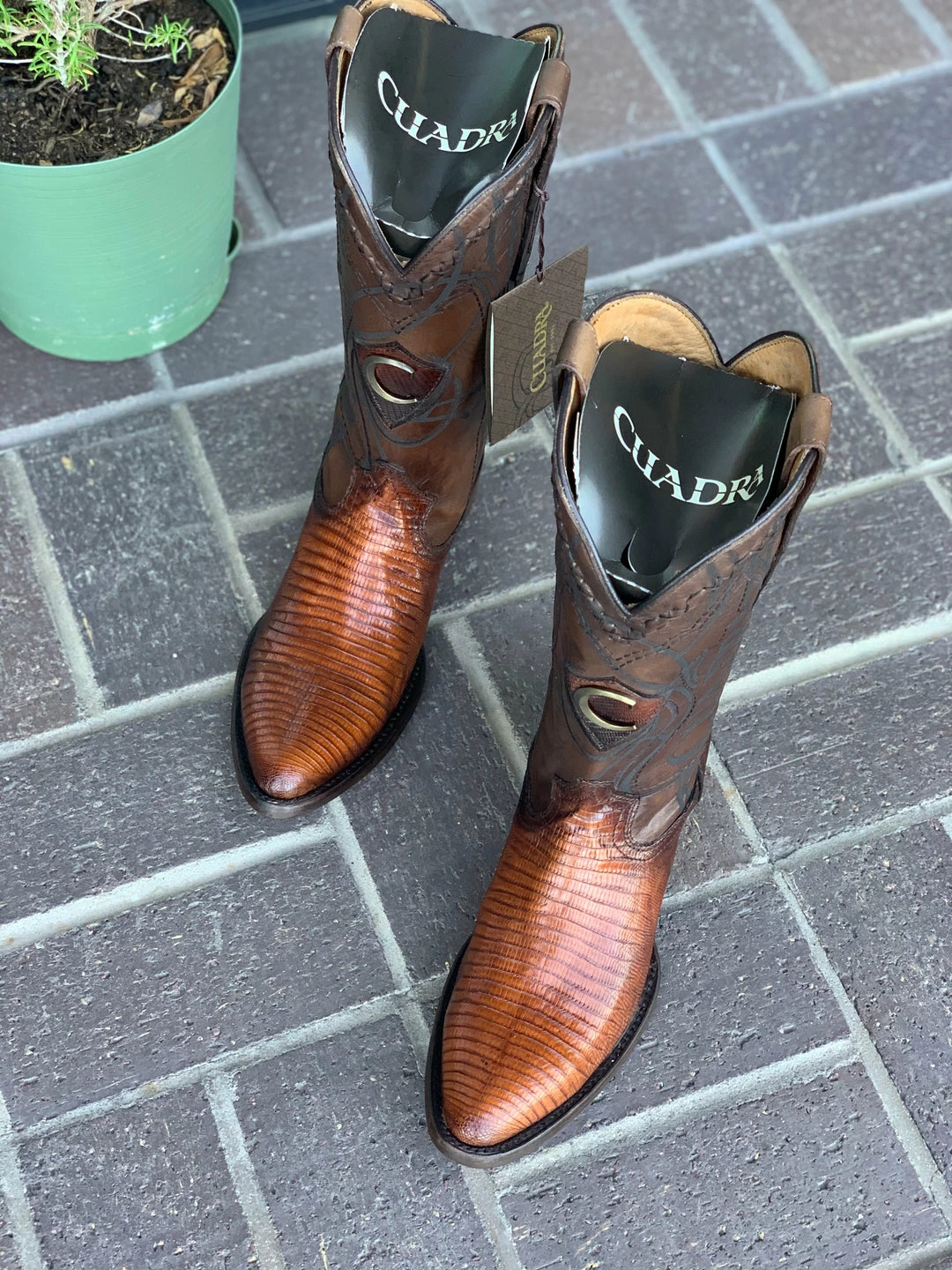 Guadalajara Western Wear Men Cuadra Antique Honey Lizard Semi Oval Toe Cowboy Boots 6 Guadalajara Western Wear Men Cuadra Antique Honey Lizard Semi Oval Toe Cowboy Boots