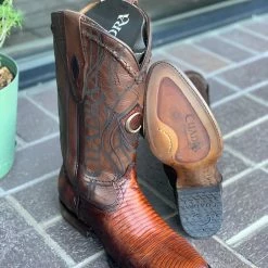 Guadalajara Western Wear Men Cuadra Antique Honey Lizard Semi Oval Toe Cowboy Boots 10 Guadalajara Western Wear Men Cuadra Antique Honey Lizard Semi Oval Toe Cowboy Boots