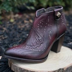 Guadalajara Western Wear Cuadra Azteca Rojo Ankle Boot