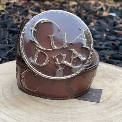 Guadalajara Western Wear Women Cuadra Azteca Miel Leather Belt