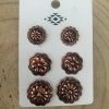 Guadalajara Western Wear Bronze Flower Stud Set