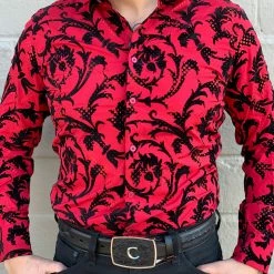 Guadalajara Western Wear Platini Men's Digital Button Up Shirt - MFL8467 Long Sleeve Shirts / Camisas Manga Larga