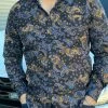 Guadalajara Western Wear Men's Italian Print Long Sleeve Shirt - B596