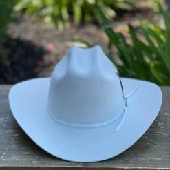 Stetson 6x Spartan Premium White Cowboy Felt Hat Sinaloa (Copa Chica Falda/Brim 3.5