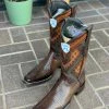 Guadalajara Western Wear Wild West Faded Brown Teju European Square Toe Cowboy Boots Men