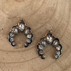 Guadalajara Western Wear Silver Pearled Horshoe Women