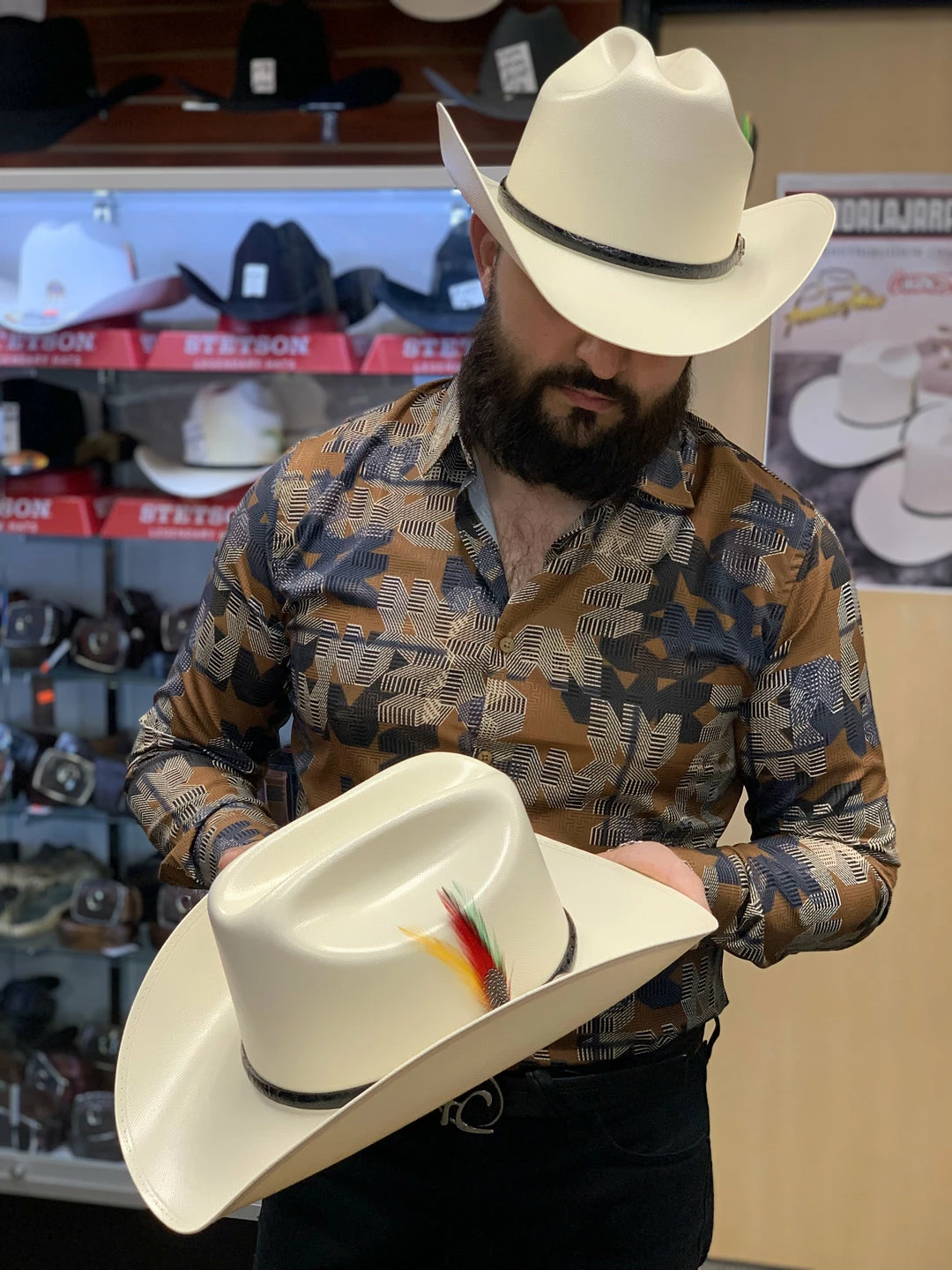 Guadalajara Western Wear Men Cuernos Chuecos 300x Milano With Caiman Hat Band (Exclusive) 10 Guadalajara Western Wear Men Cuernos Chuecos 300x Milano With Caiman Hat Band (Exclusive)
