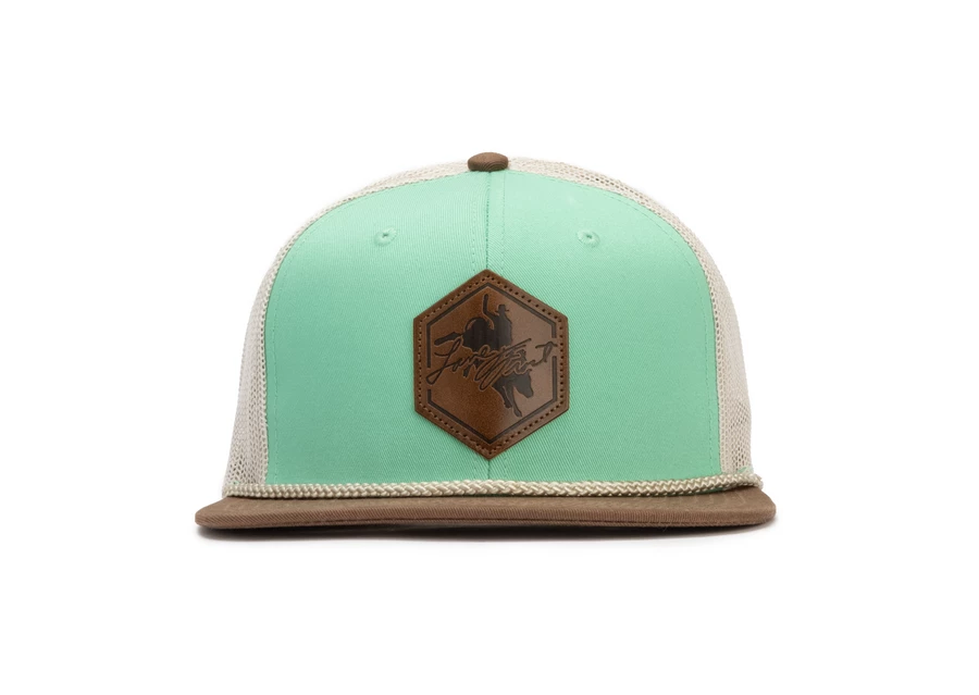 Guadalajara Western Wear Outlaw Teal/Brown Lane Frost Cap Accessories 4 Guadalajara Western Wear Outlaw Teal/Brown Lane Frost Cap Accessories