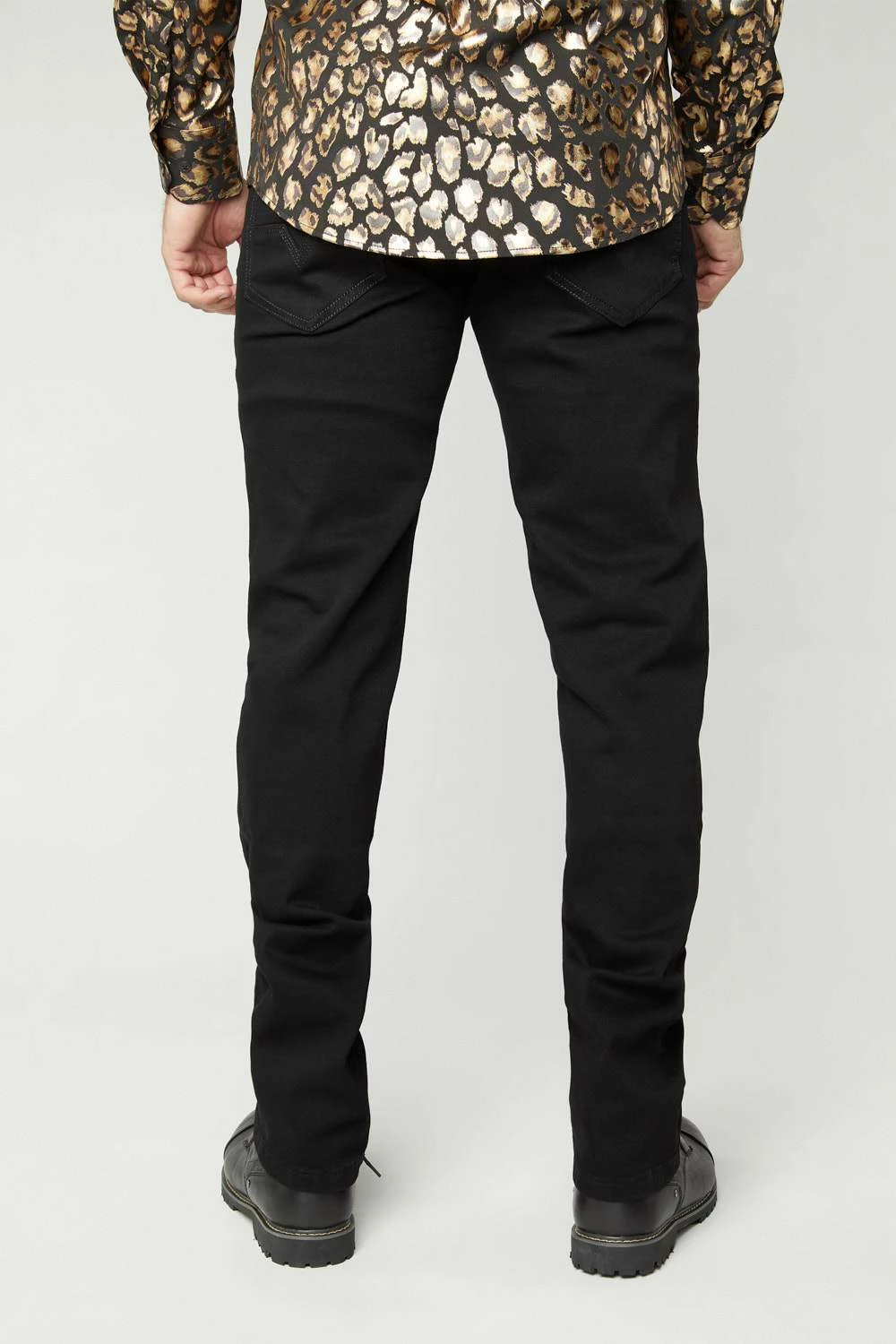 Guadalajara Western Wear Platini Men's Jet Black Slim Boot Cut Jeans - BCJ7843 7 Guadalajara Western Wear Platini Men's Jet Black Slim Boot Cut Jeans - BCJ7843