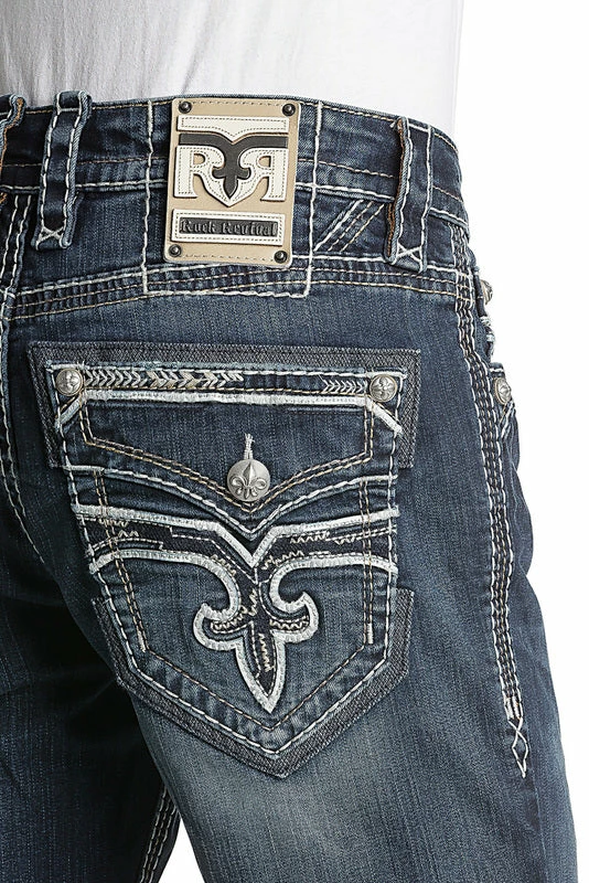 Guadalajara Western Wear Rock Revival Ephal J2 Straight Cut Jean Men 6 Guadalajara Western Wear Rock Revival Ephal J2 Straight Cut Jean Men