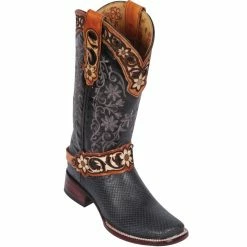 Reywelt Quincy Wide Square Toe Western Cowgirl Boots - Q3225709 Women