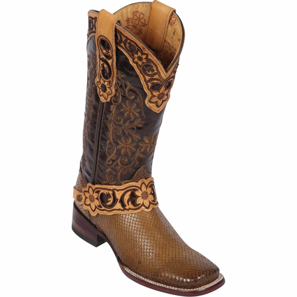 Reywelt Quincy Wide Square Toe Western Cowgirl Boots - Q3225731 4 Reywelt Quincy Wide Square Toe Western Cowgirl Boots - Q3225731