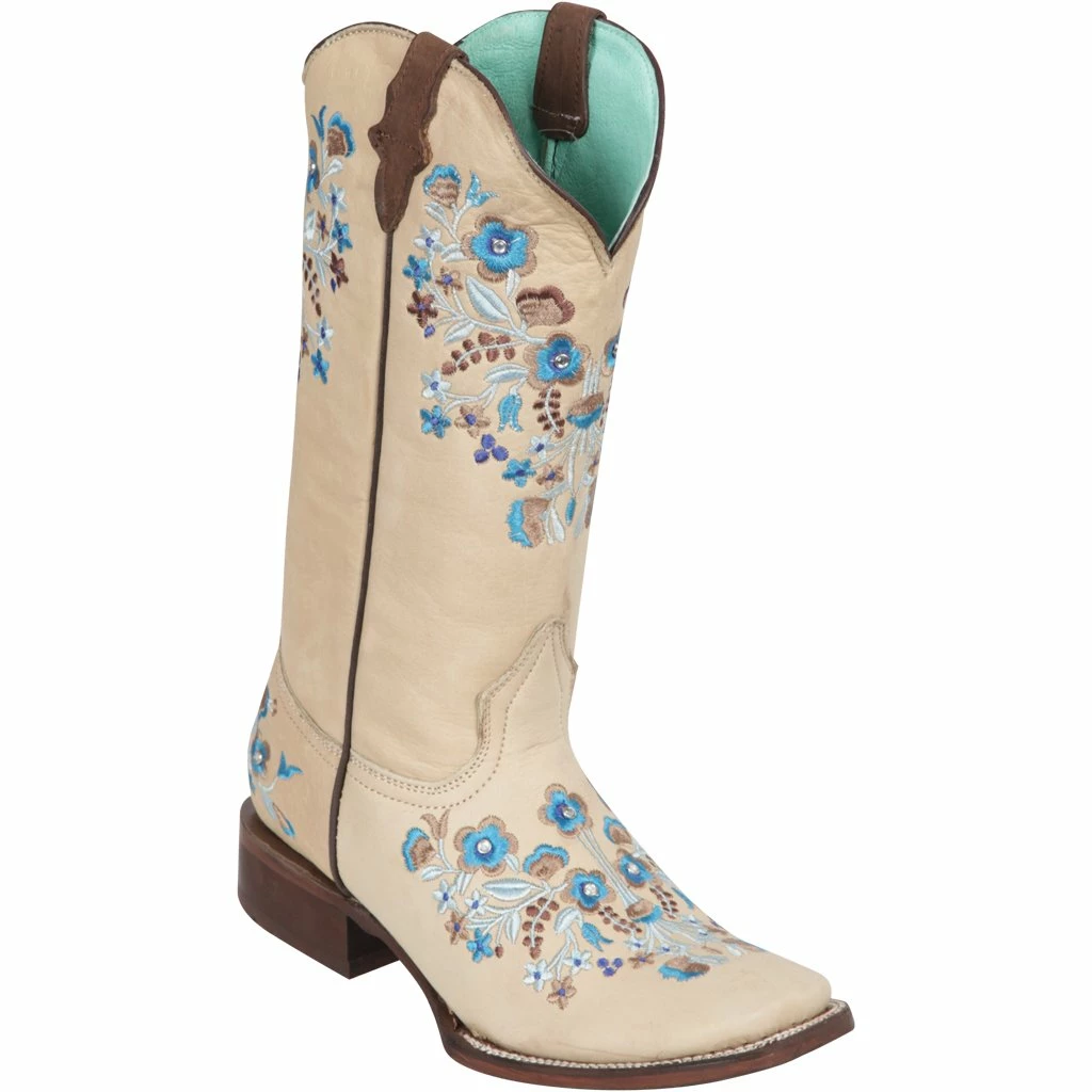 Reywelt Quincy Wide Square Toe Western Cowgirl Boots - Q322C4604 Women 3 Reywelt Quincy Wide Square Toe Western Cowgirl Boots - Q322C4604 Women