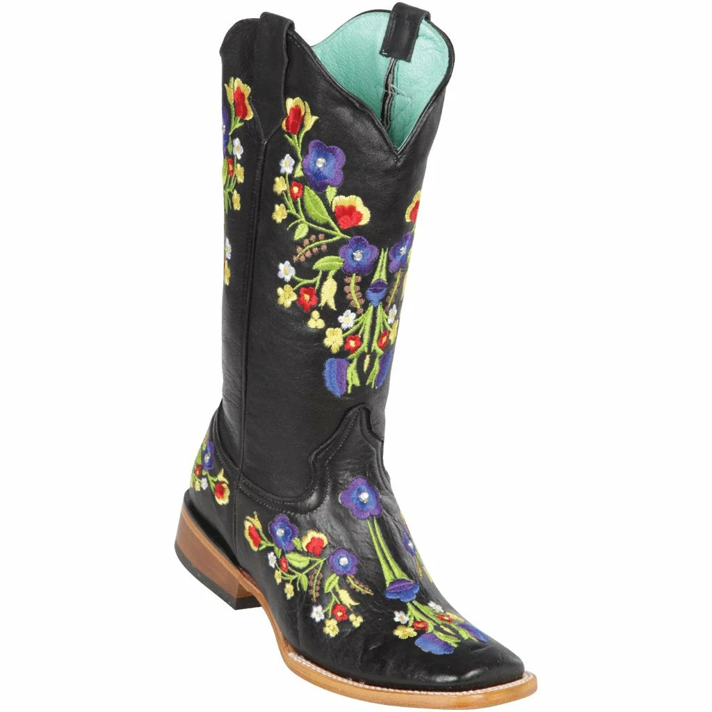 Reywelt Women Quincy Wide Square Toe Western Cowgirl Boots - Q322C4604 3 Reywelt Women Quincy Wide Square Toe Western Cowgirl Boots - Q322C4604