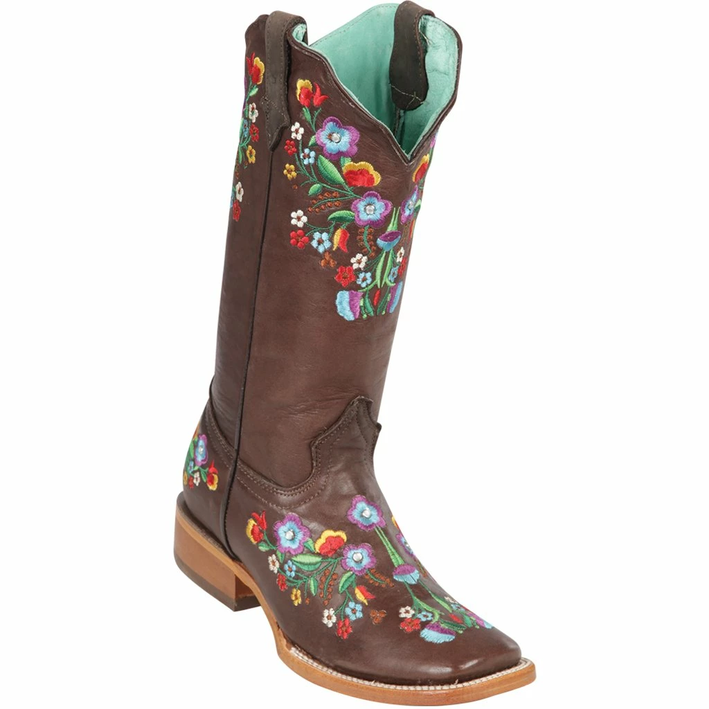 Reywelt Women Quincy Wide Square Toe Western Cowgirl Boots - Q322C4604 3 Reywelt Women Quincy Wide Square Toe Western Cowgirl Boots - Q322C4604