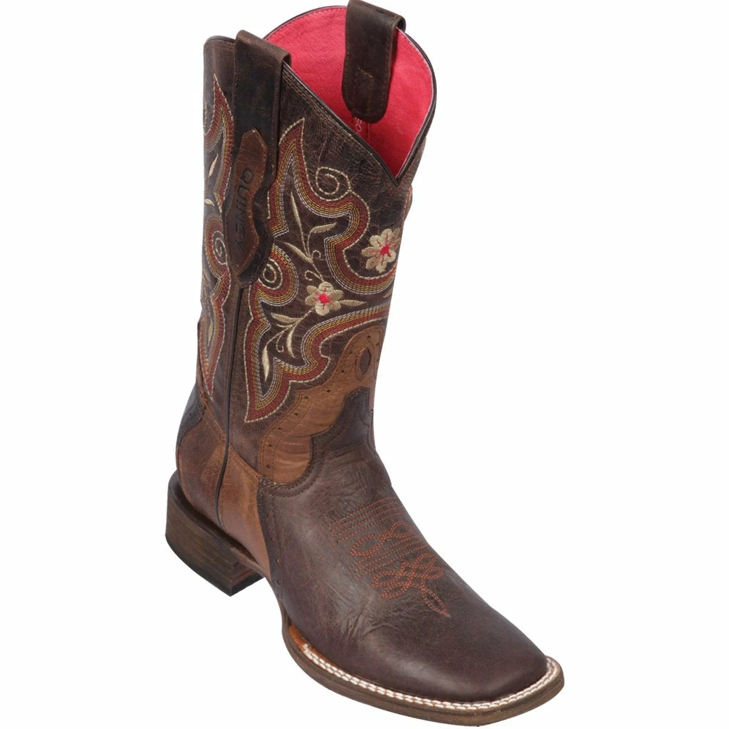 Reywelt Quincy Wide Square Toe Western Cowgirl Boots - Q322F5407 3 Reywelt Quincy Wide Square Toe Western Cowgirl Boots - Q322F5407