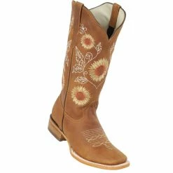 Reywelt Quincy Wide Square Toe Western Cowgirl Boots - Q322G6231